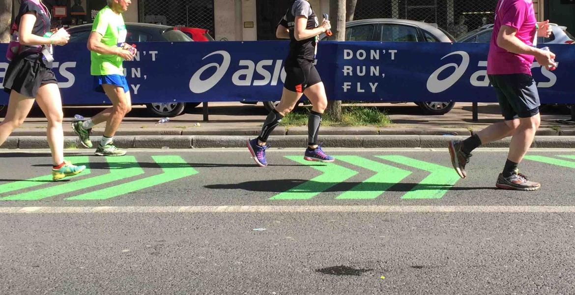 Marquage signalétique marathon de paris Marquage signalétique marathon de paris