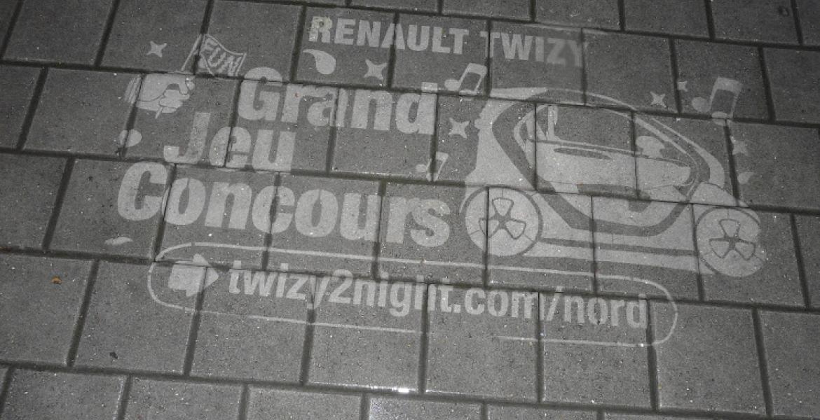 Jeu concours Clean-Tag à Lille Clean tag Twizy Renault Lille