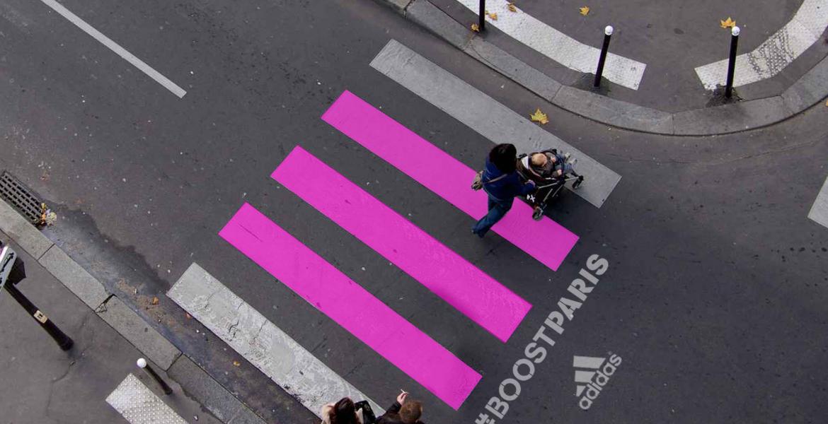 Street-marketing Adidas® Clean-tag Adidas®