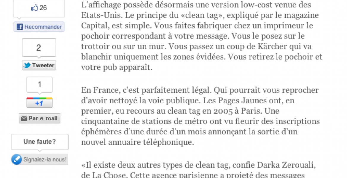 Le concept du clean tag expliqué Le clean tag en France