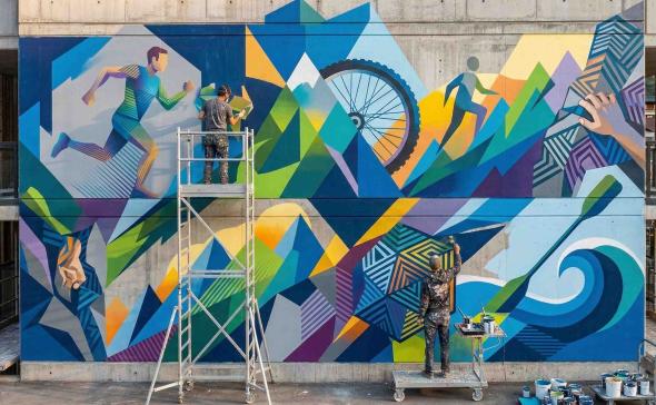 Fresque murale extérieur