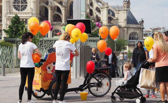 Opération street-marketing pour le lancement d'une BD