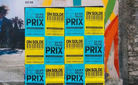 Mur d'affichage sauvage