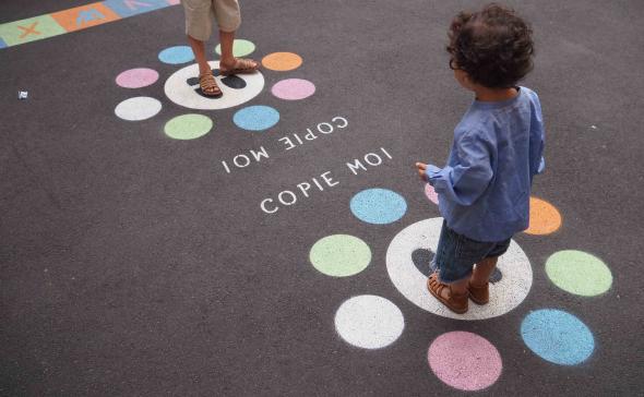 Décoration d'une cour d'école | Carré Urbain
