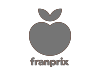 logo Franprix pour un clean-tag publiictaire sur trottoir.